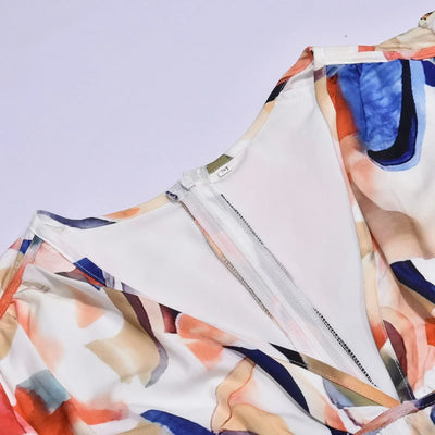 Juliette - Langes Bohème-Kleid mit V-Ausschnitt