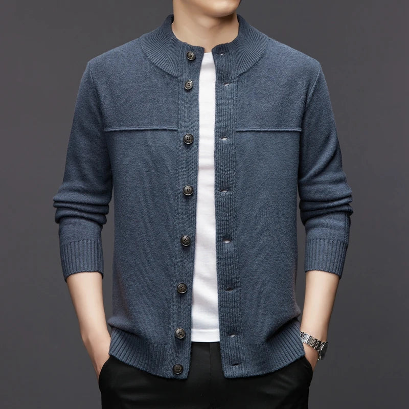 Herrenstrickjacke mit Knöpfen - Elian