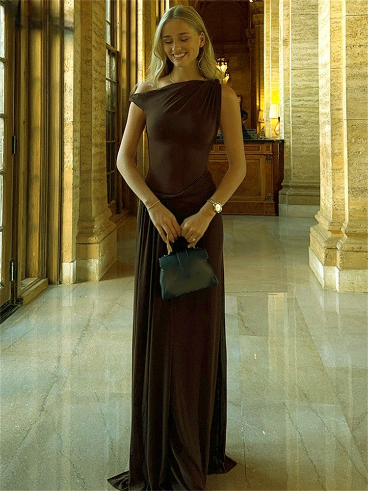 Elena - Langes Mesh-Kleid