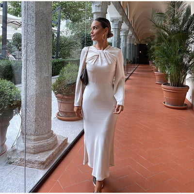 Renys - Langes Kleid mit offenem Rücken