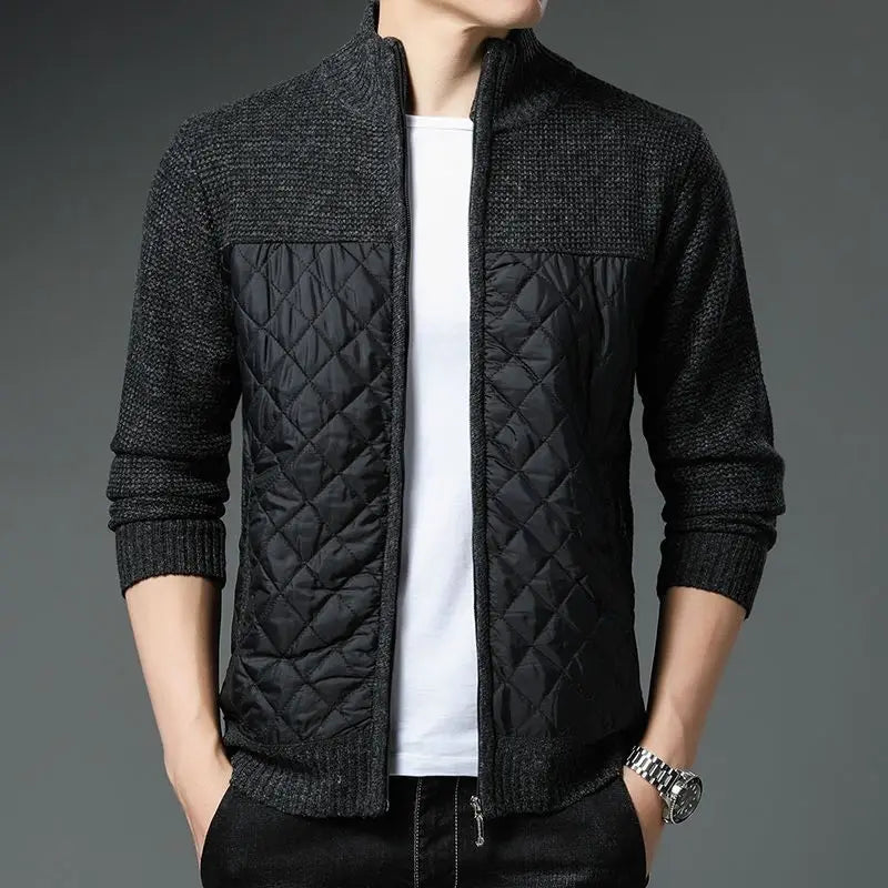 Gesteppte Strickjacke - Matias