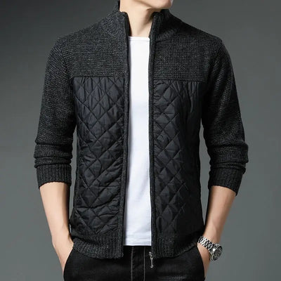 Gesteppte Strickjacke - Matias