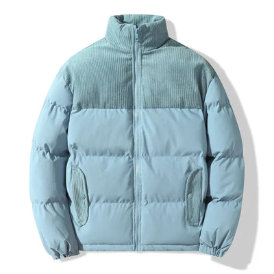 Unisex-Steppjacke mit Korddetails - Aiden