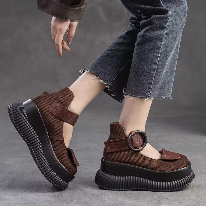 Plateau-Riemen-Schuhe - Rinoa