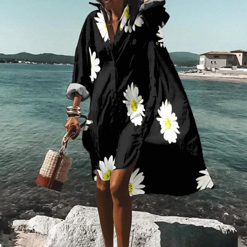 Valery - Bedrucktes Oversize-Kleid