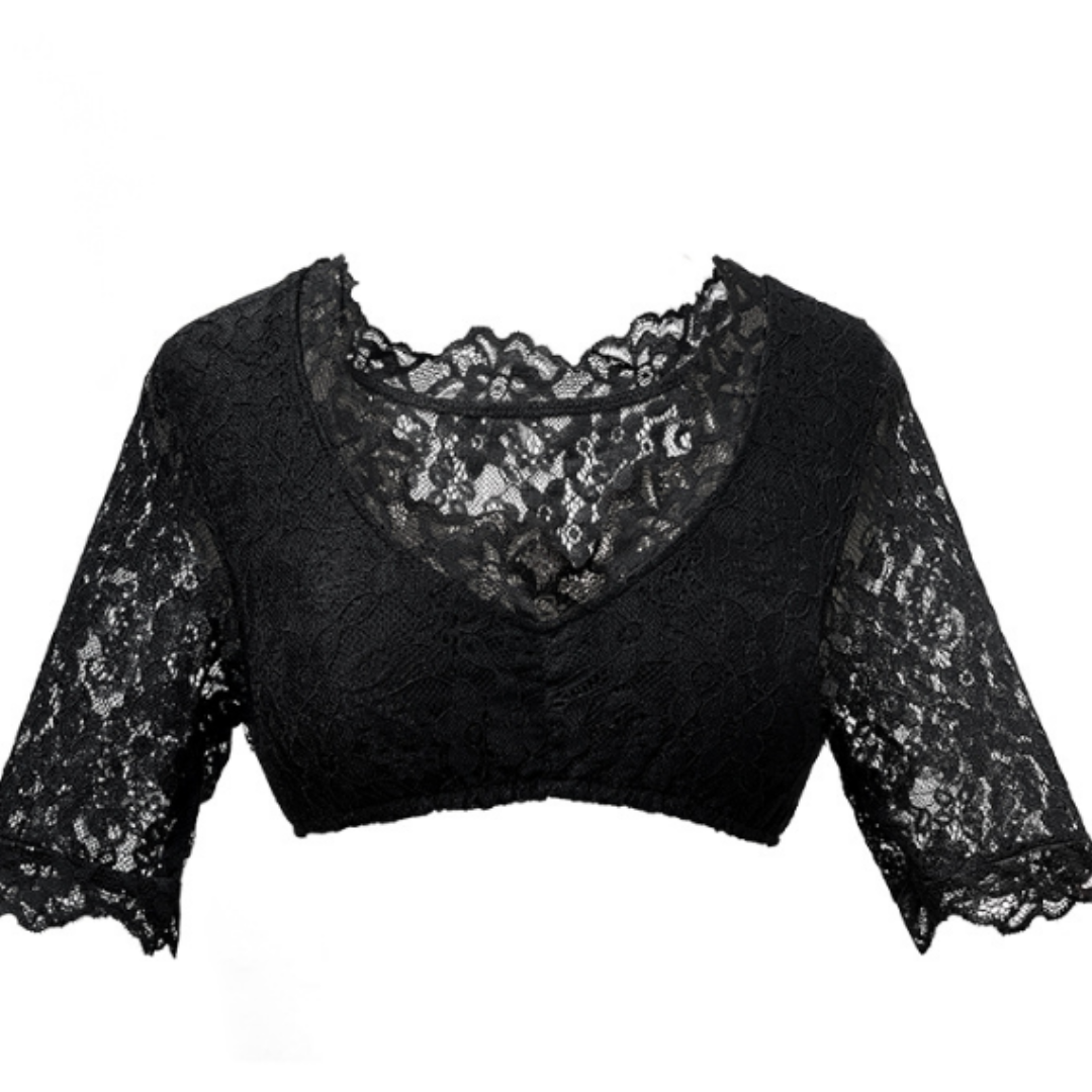 Damen Dirndlbluse mit Blumenmuster - Anneliese