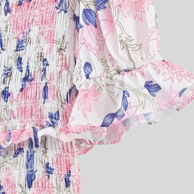 Madeline - Blumenkleid mit Puffärmeln