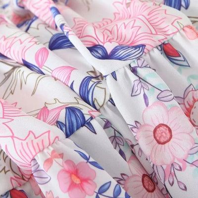 Madeline - Blumenkleid mit Puffärmeln