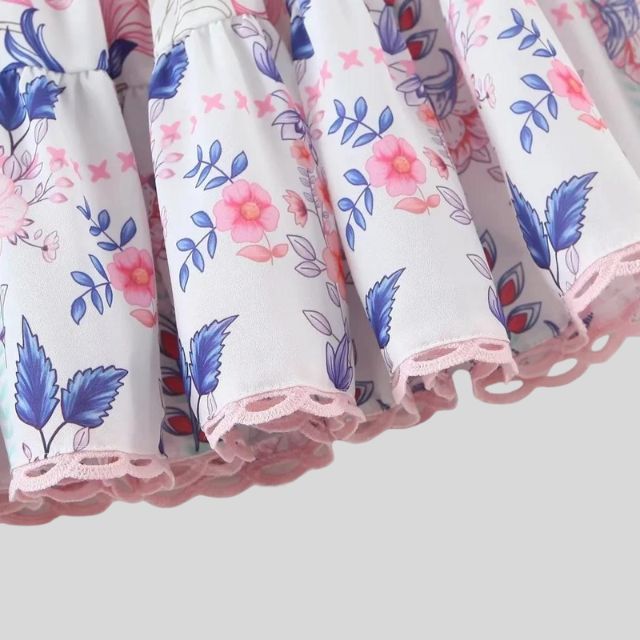 Madeline - Blumenkleid mit Puffärmeln