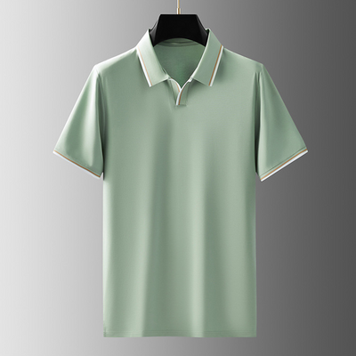 Ceran - Ungeknüpftes Poloshirt aus Seide