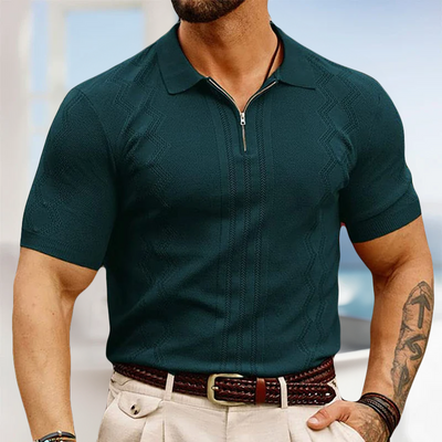 Vann - Gestricktes Poloshirt