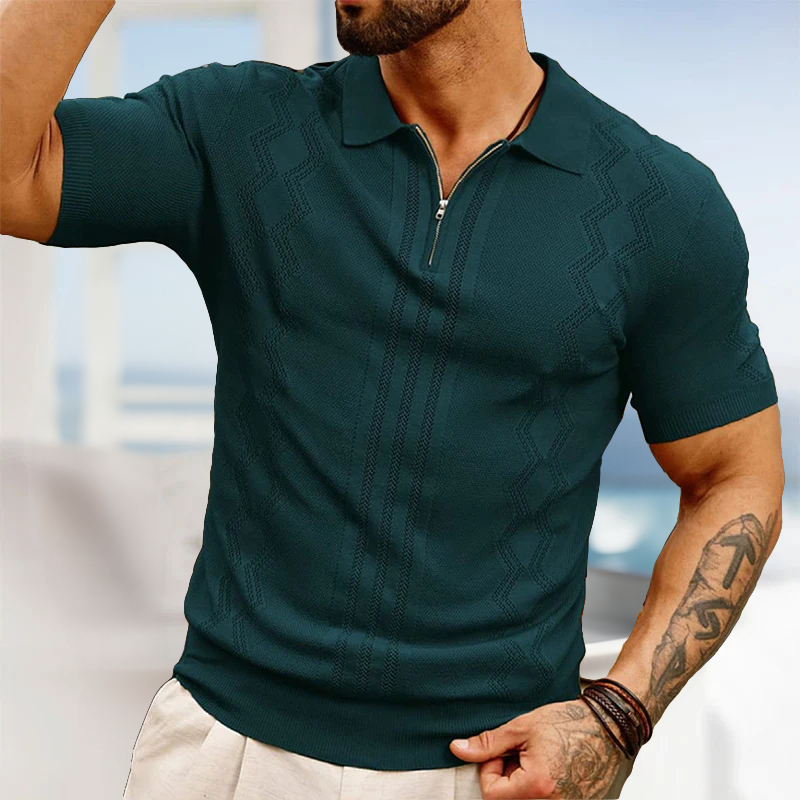 Vann - Gestricktes Poloshirt