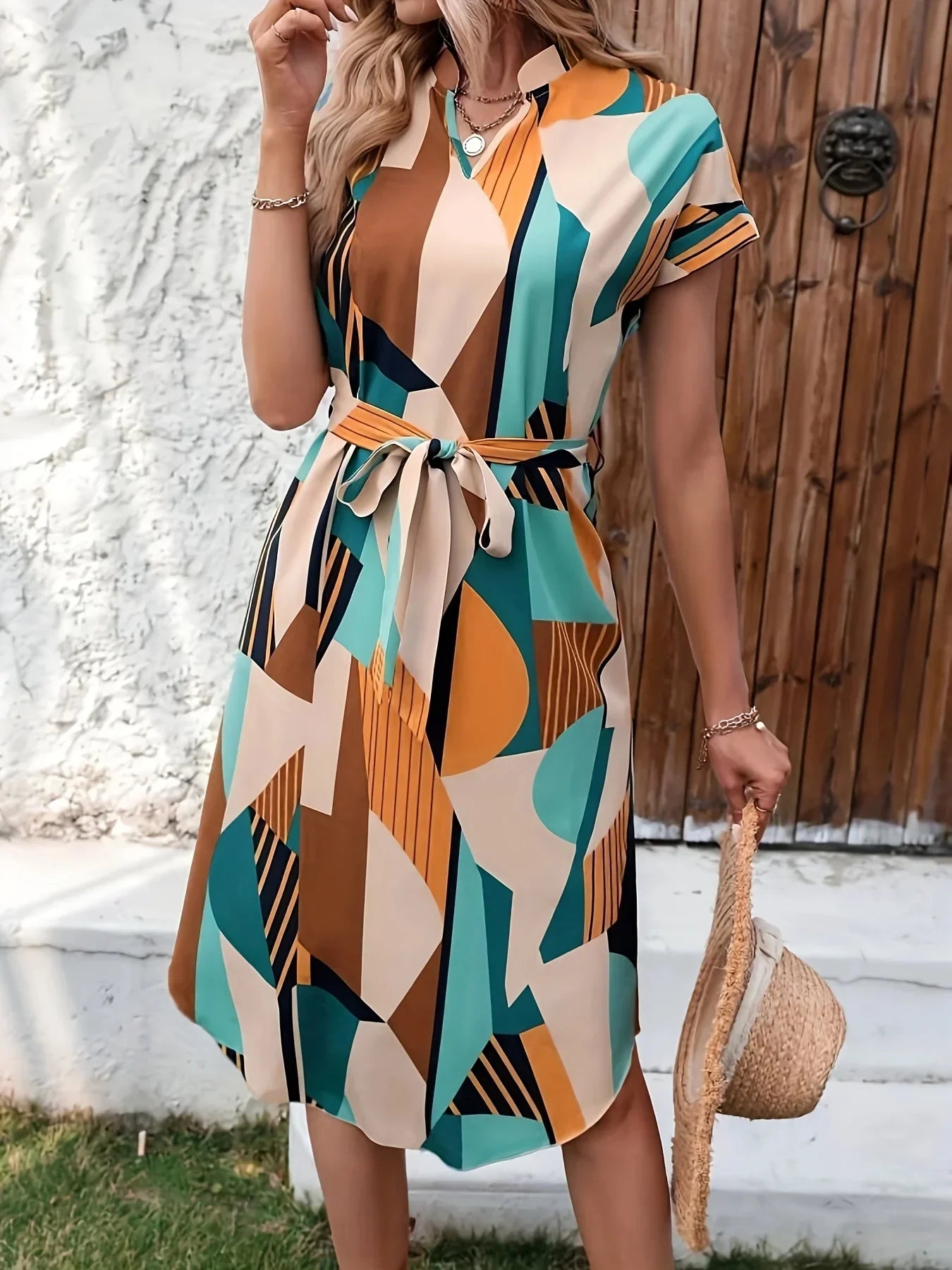 Dayana - Modisches Kleid mit Allover-Print