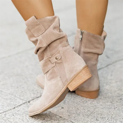 Avice - Kurze Stiefel mit niedrigen Absätzen