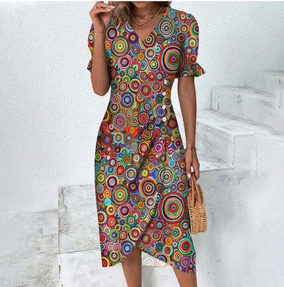 Piera - Feines Kleid mit Knöpfen