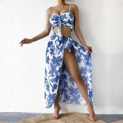 Ocean Chic - Modernes 3-teiliges Bikini-Set