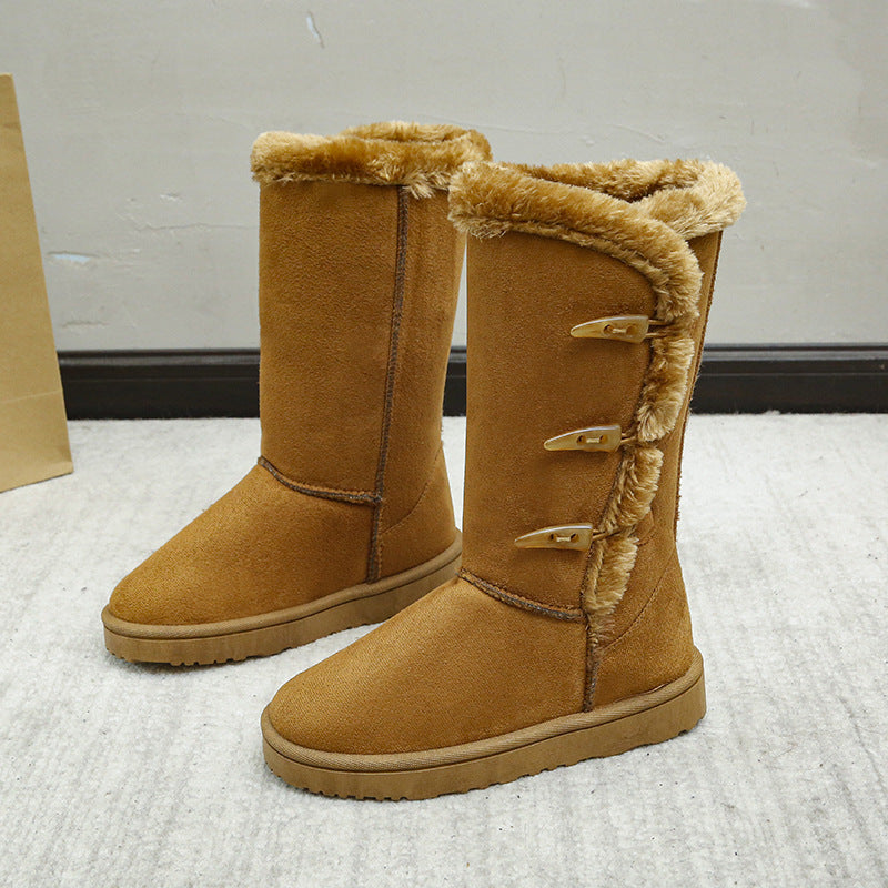 Hohe gefütterte Winterstiefel für Damen - Jammy