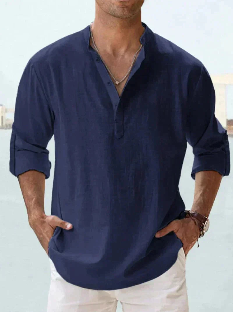 CHRIS - Leinenhemd