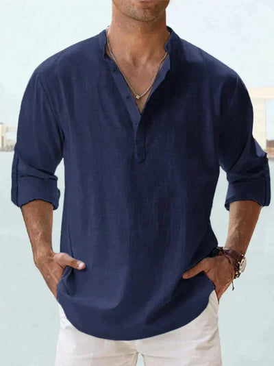 CHRIS - Leinenhemd