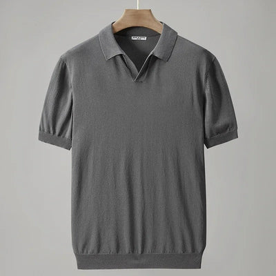 Anthon - Gestricktes Poloshirt