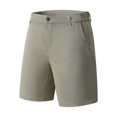 Gerade Herren-Shorts aus gewebtem Stretchmaterial - Andrés