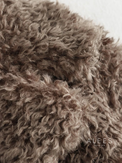 Damen Fleecemantel mit breitem Revers - Daria