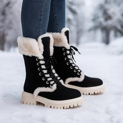 Damen Herbststiefel warm gefüttert rutschfeste Sohle - Natalia
