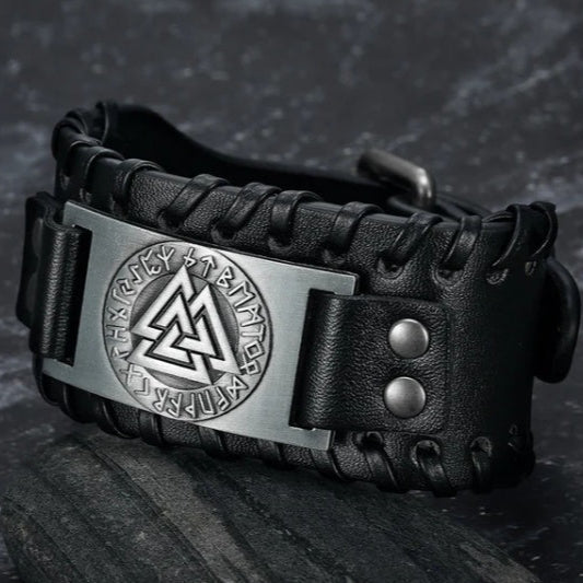 Wikinger Lederarmband Mann - Leif