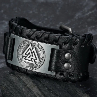 Wikinger Lederarmband Mann - Leif