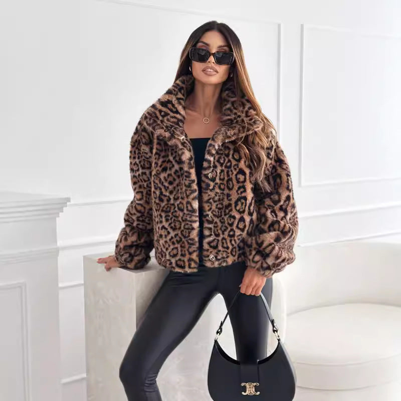 Fleecejacke mit Leopardenmuster - Nani