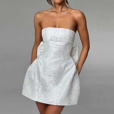 Zuzanna - Geblümtes Jacquard-Kleid