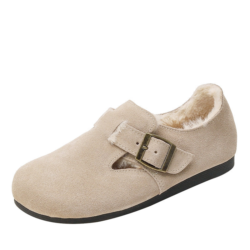 Clog-Schuhe für Frauen mit Plüschfutter - Yadhi