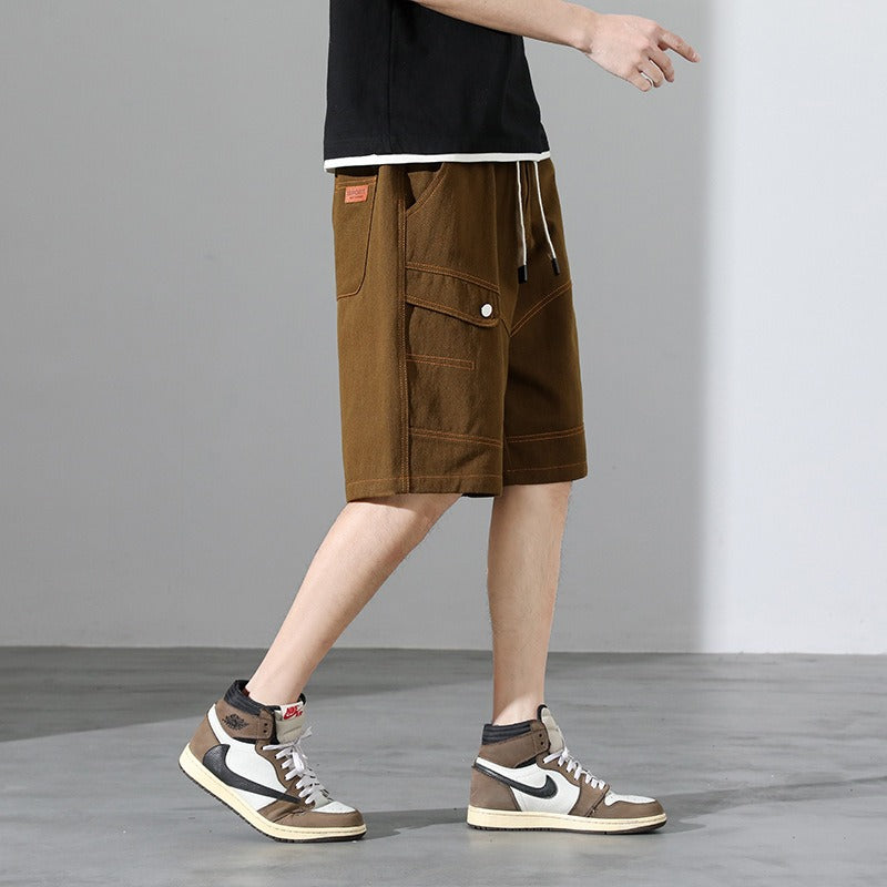 Herren-Shorts im urbanen Stil mit Kontrastnähten - Mateo