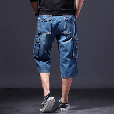 Herren-Denim-Shorts im Cargo-Stil mit mehreren Taschen - Damien