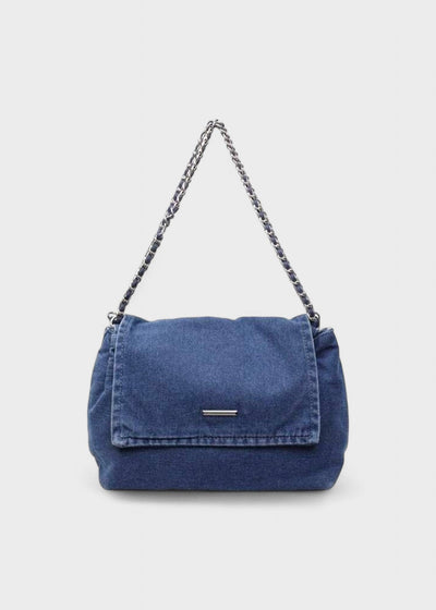 Metallische Kettentasche im urbanen Denim-Stil - Briseida
