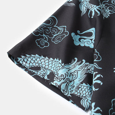 Stilvolles Herren Kurzarm Hemd mit Blumen Design