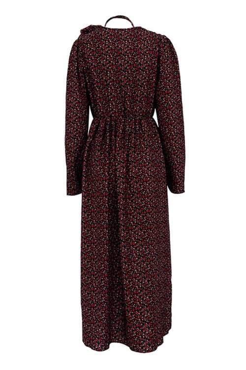 Bertha - Midikleid mit V-Ausschnitt und Blumen