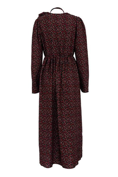 Bertha - Midikleid mit V-Ausschnitt und Blumen