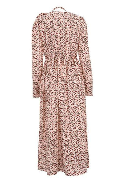 Bertha - Midikleid mit V-Ausschnitt und Blumen