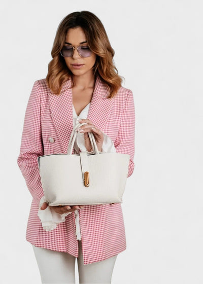 Damen Tragetasche Kunstleder strukturiert elegantes Design - Noiré