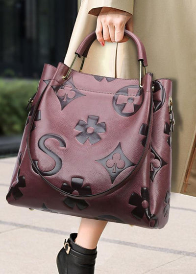 Damen Shopper Tasche mit Blumendruck - Samara