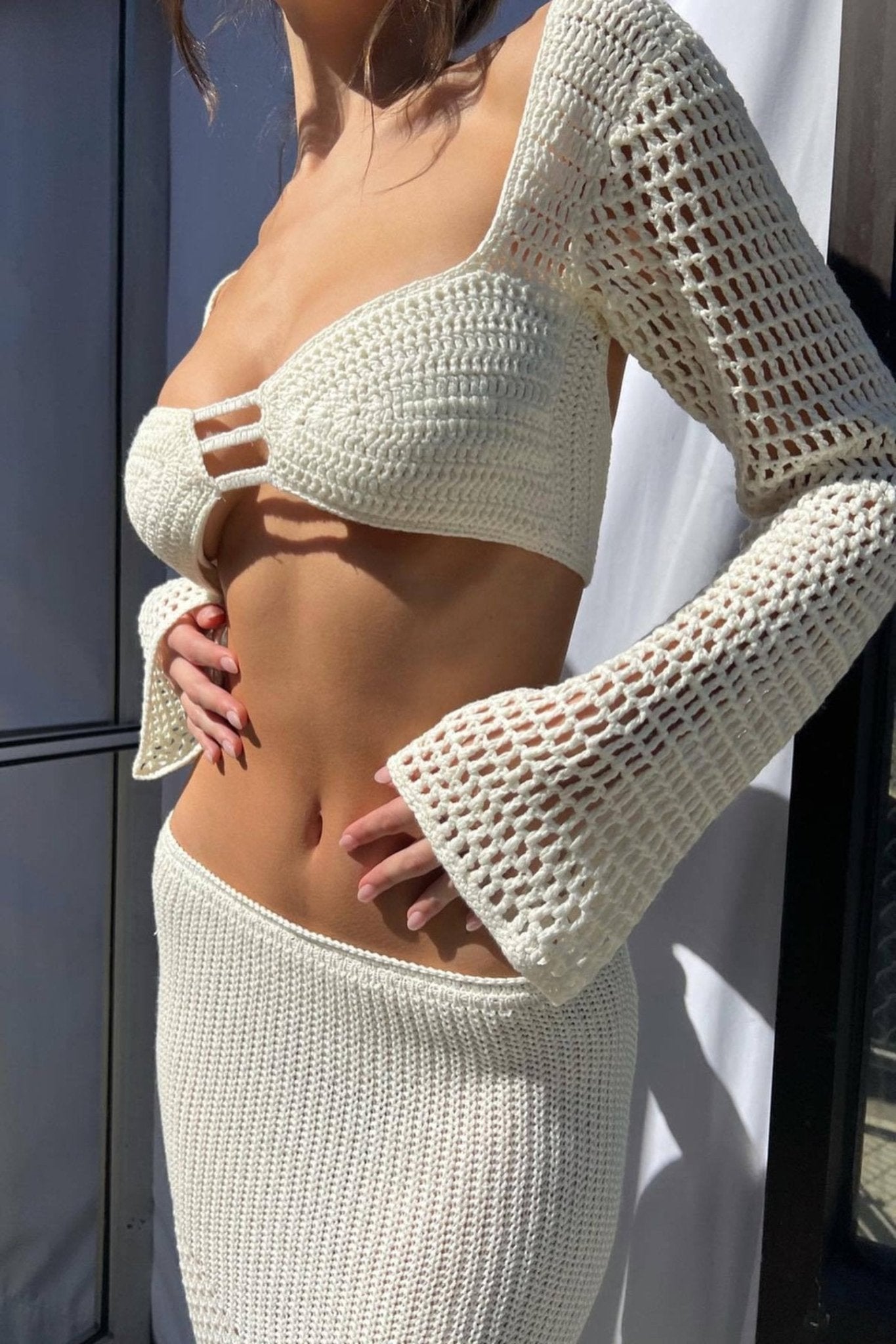 Miri Brook Kurzes Strickset