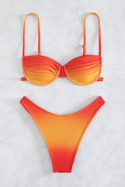 Ocean Chic - Bedruckter Farbverlaufs-Bikini