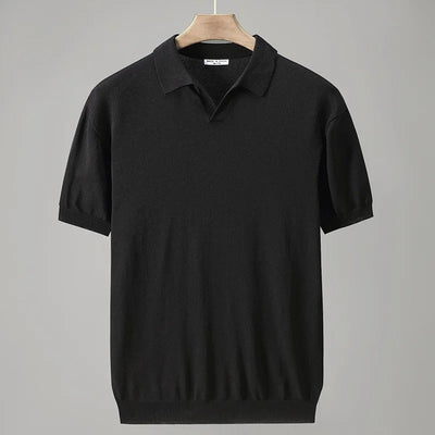 Anthon - Gestricktes Poloshirt