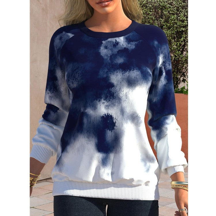 Herbstpullover mit Rundhalsausschnitt