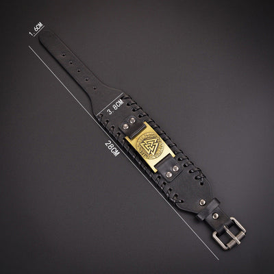 Wikinger Lederarmband Mann - Leif