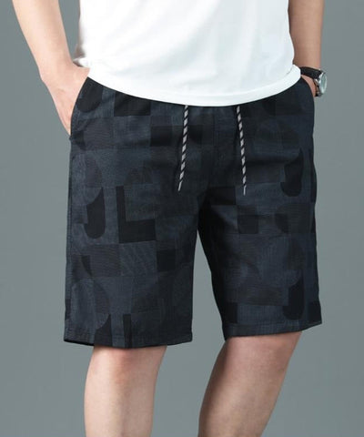 Bermuda-Shorts aus Baumwolle mit geometrischem Muster für Herren - Mateo