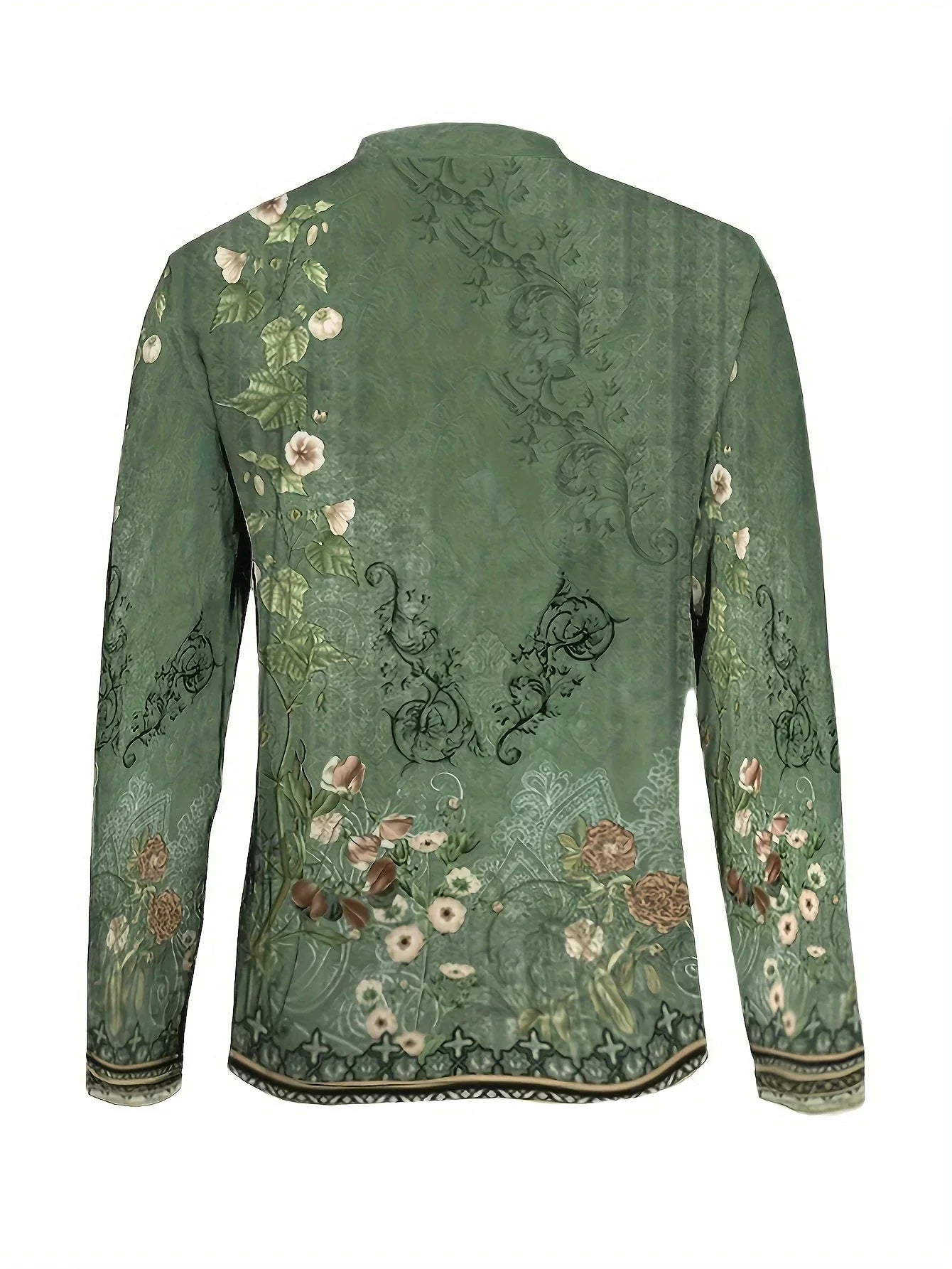 Xenia - T-Shirt mit Blumenmuster und asymmetrischem Ausschnitt