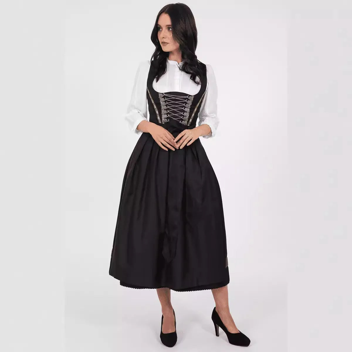 Damen Maxi Dirndl Kleid Oktoberfest 2025 - Elisabeth