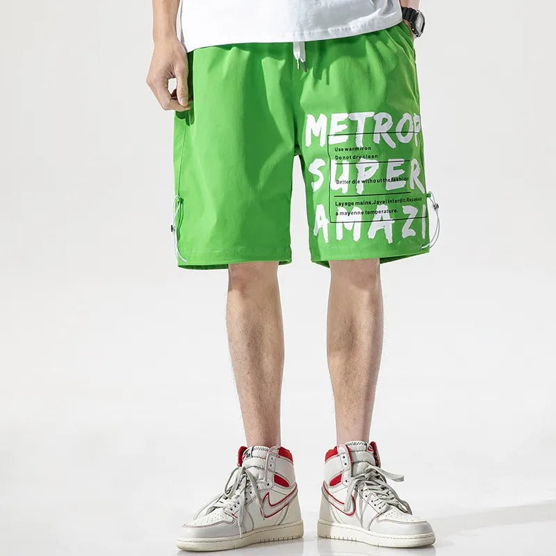 Grafische Baumwollshorts für Männer im urbanen Stil - Damien